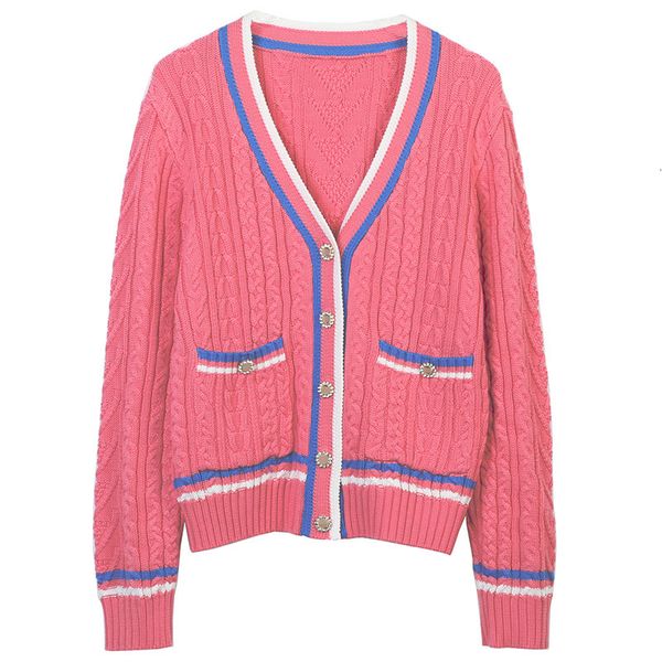 womens knits tees cardigans for women autumnwinter contrast stripe vneck thick twist pocket loose knitted cardigan coat long sleeve 230826, White
womens knits tees cardigans for women autumnwinter contrast stripe vneck thick twist pocket loose knitted cardigan coat long sleeve 230826, White