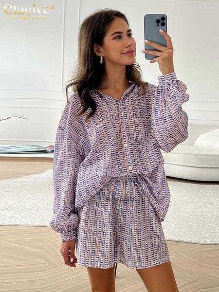 women's tracksuits clacive fashion loose print shorts sets for women pieces elegant long sleeve shirt with high waist suits streetwear, Gray
women's tracksuits clacive fashion loose print shorts sets for women pieces elegant long sleeve shirt with high waist suits streetwear, Gray