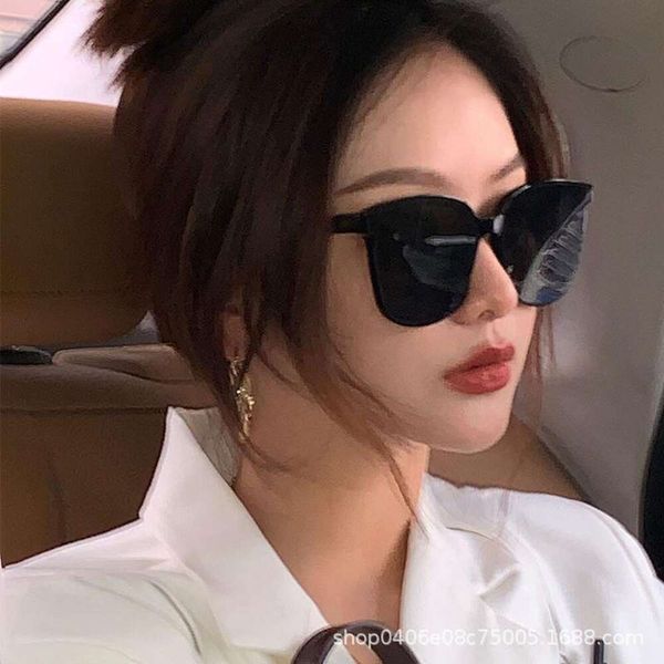 gs sunglasses for women big frame square black face slimmer high end round wholesale, White;black
gs sunglasses for women big frame square black face slimmer high end round wholesale, White;black