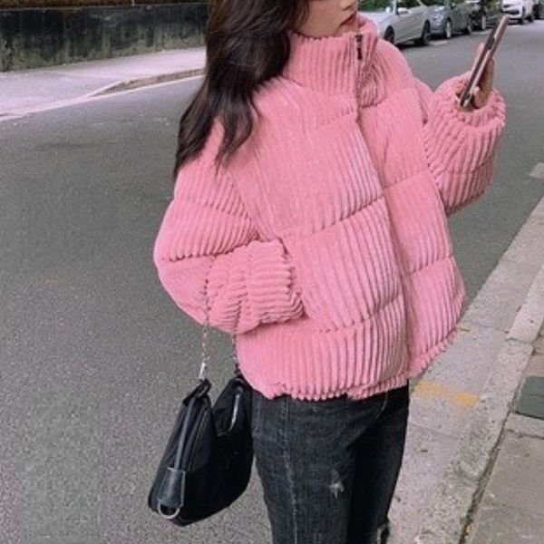 womens jackets coat women winter jacket fashion stand collar corduroy parkas solid loose crop streetwear thickened warmth 230826, Black;brown
womens jackets coat women winter jacket fashion stand collar corduroy parkas solid loose crop streetwear thickened warmth 230826, Black;brown