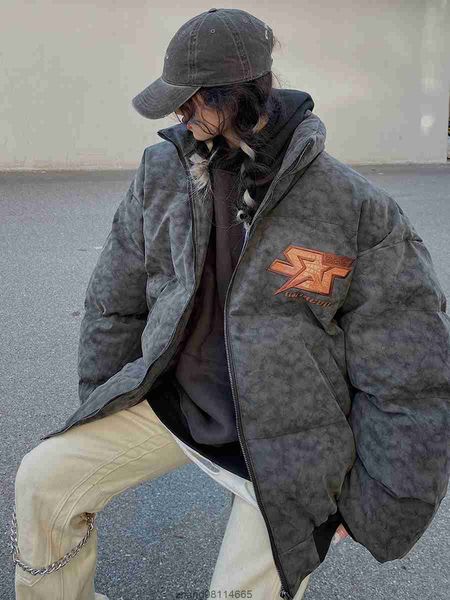 vintage american style down jacket, cotton jacket, men's and women's autumn and winter, oversize, loose fitting leather jacket, in, Black
vintage american style down jacket, cotton jacket, men's and women's autumn and winter, oversize, loose fitting leather jacket, in, Black