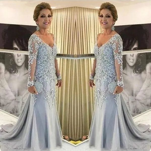 silver long sleeves mother of the bride dresses v neck formal groom godmother evening wedding party guests gown plus size, Black;red
silver long sleeves mother of the bride dresses v neck formal groom godmother evening wedding party guests gown plus size, Black;red