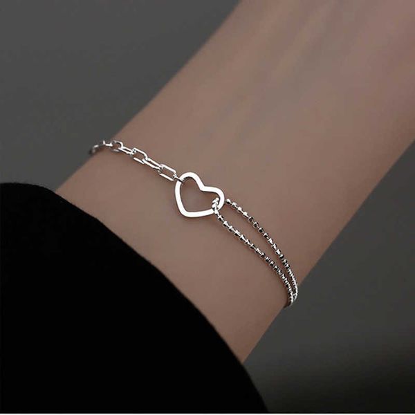 s925 sterling silver love bracelet for girls, simple japanese and korean version, advanced and exquisite, new student bracelet, niche design, Black
s925 sterling silver love bracelet for girls, simple japanese and korean version, advanced and exquisite, new student bracelet, niche design, Black
