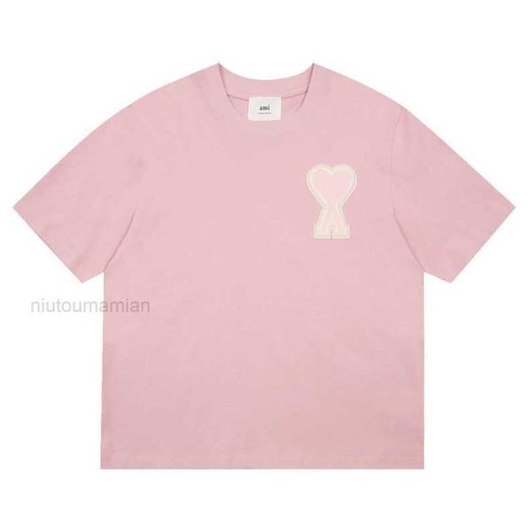 t shirts for men women peach and amis embroidery high couple short heart sleeved love women's badges t-shirts macaron quality 77d4, White;black
t shirts for men women peach and amis embroidery high couple short heart sleeved love women's badges t-shirts macaron quality 77d4, White;black