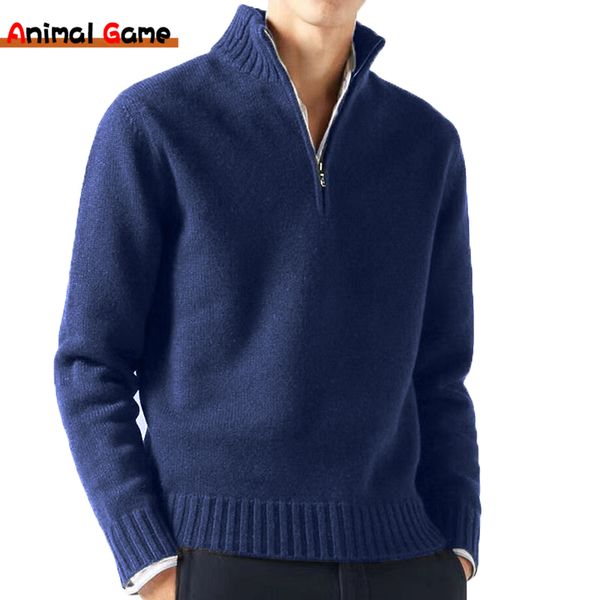men's sweaters winter men turtlenecks half zipper knitwear spring pullovers solid color long sleeved male casual daily warm coats 2308, White;black
men's sweaters winter men turtlenecks half zipper knitwear spring pullovers solid color long sleeved male casual daily warm coats 2308, White;black
