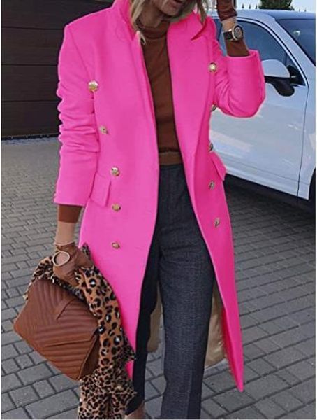 womens wool blends autumn winter women jackets lapel coats solid double breasted ladies knee length coat plus size overcoat 230828, Black
womens wool blends autumn winter women jackets lapel coats solid double breasted ladies knee length coat plus size overcoat 230828, Black