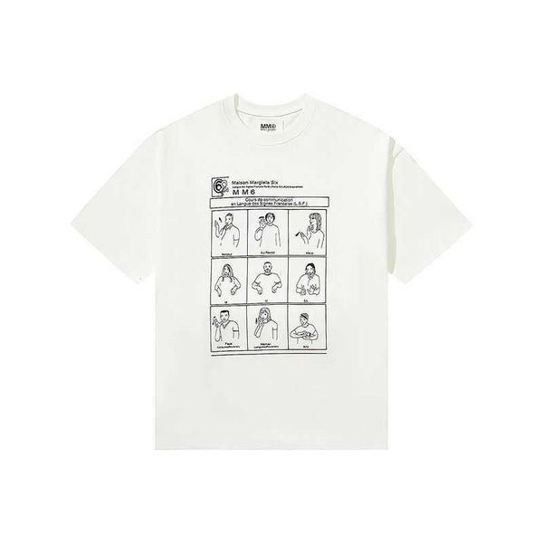 t shirt margielas mm6 high version short designer sleeve patch letter embroidery couple summer cotton loose half men's and women's, White;black
t shirt margielas mm6 high version short designer sleeve patch letter embroidery couple summer cotton loose half men's and women's, White;black