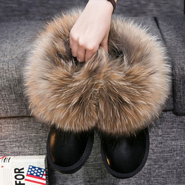 boots natural fur snow boots women raccoon fur shoes short genuine suede leather boots women short boots flat female warm shoes 230826, Black
boots natural fur snow boots women raccoon fur shoes short genuine suede leather boots women short boots flat female warm shoes 230826, Black