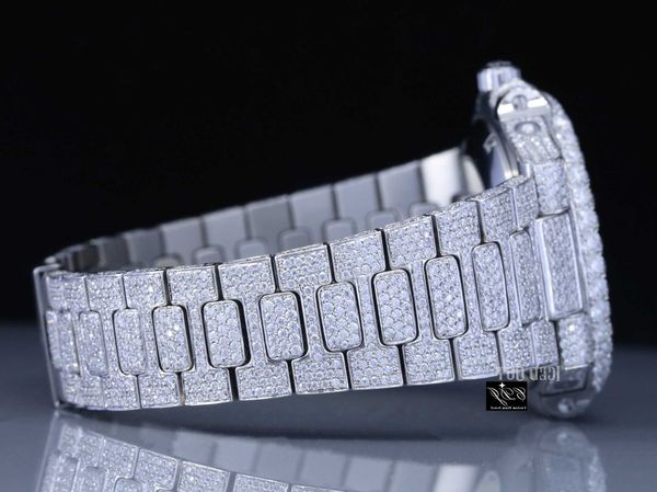 yya6 mechanical high end brand custom moissanite diamond watch for men's original hand set iced out bust down diamond watch, Silver
yya6 mechanical high end brand custom moissanite diamond watch for men's original hand set iced out bust down diamond watch, Silver