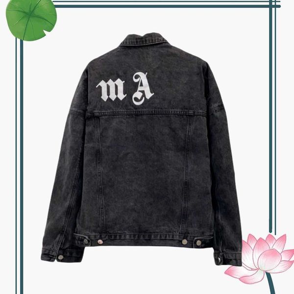 women men designers denim jackets men casual winter coats branded fashion luxe back prints palm jacket stylist outwear clothes angels, Black;brown
women men designers denim jackets men casual winter coats branded fashion luxe back prints palm jacket stylist outwear clothes angels, Black;brown
