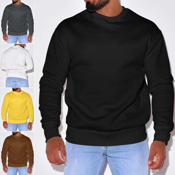 mens spring new solid color sweater mens loose casual sweater long sleeve tshirt, Black
mens spring new solid color sweater mens loose casual sweater long sleeve tshirt, Black