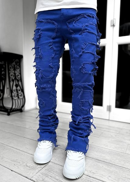 mens jeans high street stretch patch for men clothing fashion mid waist patchwork hiphop creative long pants male 230828, Blue
mens jeans high street stretch patch for men clothing fashion mid waist patchwork hiphop creative long pants male 230828, Blue