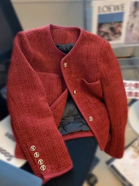 women's wool blends autumn fashion small fragrance tweed women jacket korean style elegant causal office ladies short coats chic jacket, Black
women's wool blends autumn fashion small fragrance tweed women jacket korean style elegant causal office ladies short coats chic jacket, Black
