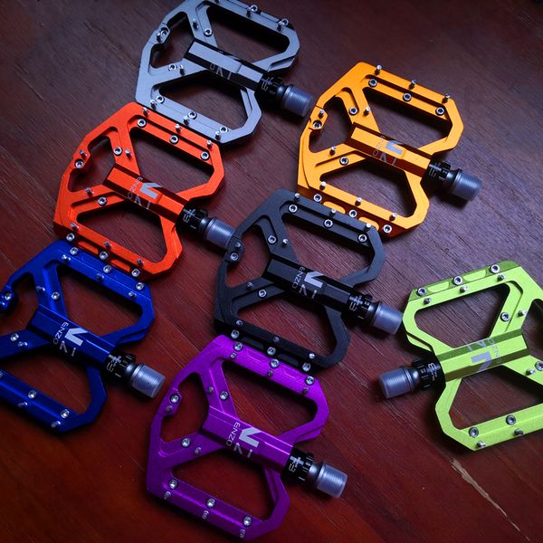 Image of Bike Pedals Mountain NonSlip Bike Pedals Platform Bicycle Flat Alloy Pedals 916&quot; 3 Bearings for Road MTB Fixie Bikes 230826