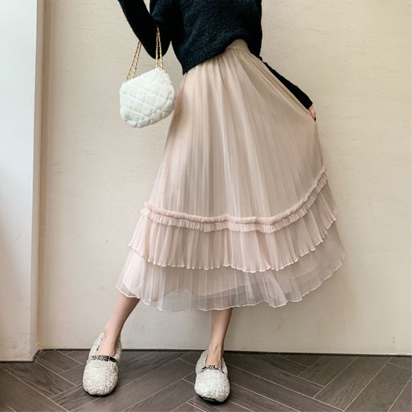 skirts tigena 3 layers long tulle skirt for women 2023 autumn elegant solid a line high waist pleated tiered mesh midi female 230828, Black
skirts tigena 3 layers long tulle skirt for women 2023 autumn elegant solid a line high waist pleated tiered mesh midi female 230828, Black