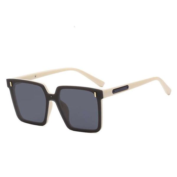 square beige nail sunglasses for women fashion large rim slimming men, White;black
square beige nail sunglasses for women fashion large rim slimming men, White;black