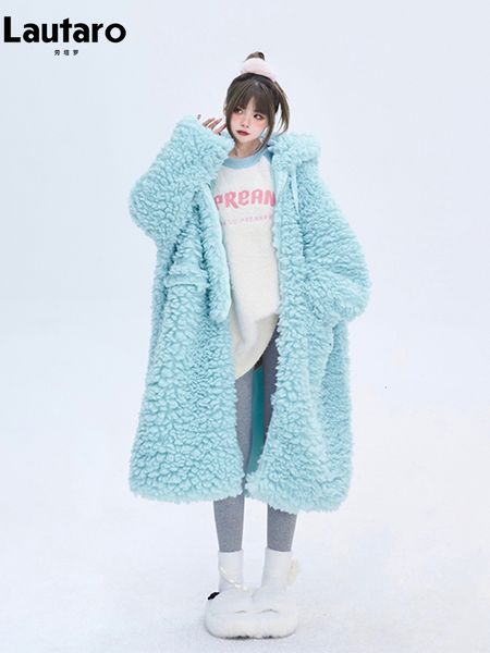 womens fur faux lautaro winter long oversized casual thick warm blue fuzzy fluffy coat women with hood zipper fashion 230828, Black
womens fur faux lautaro winter long oversized casual thick warm blue fuzzy fluffy coat women with hood zipper fashion 230828, Black