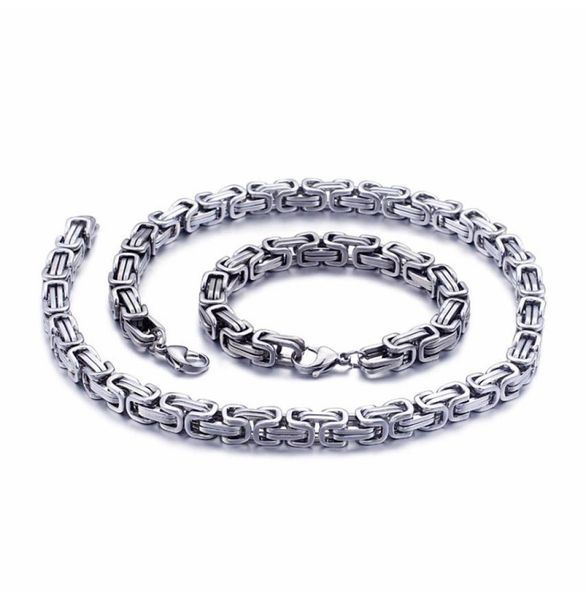 5mm6mm8mm wide silver stainless steel king byzantine chain necklace bracelet mens jewelry handmade2331124
5mm6mm8mm wide silver stainless steel king byzantine chain necklace bracelet mens jewelry handmade2331124