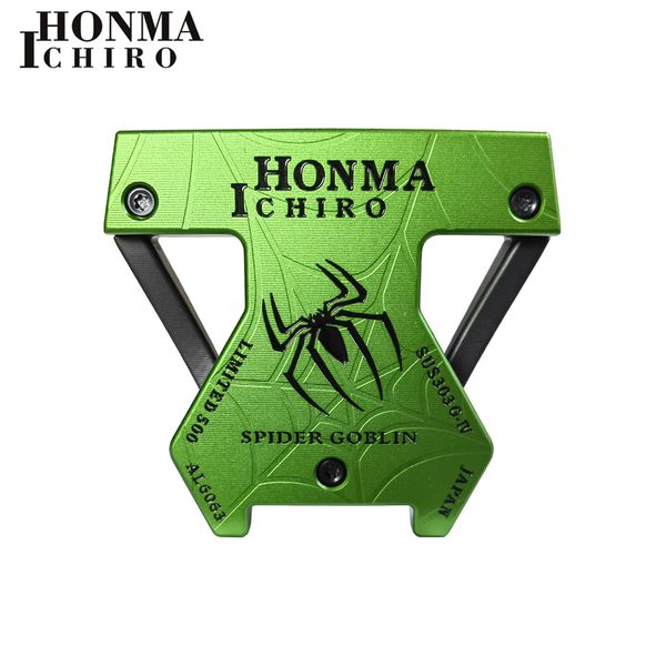 brand new original ichiro honma g-iv spider goblin green golf putters cnc fine milled black steel shaft
brand new original ichiro honma g-iv spider goblin green golf putters cnc fine milled black steel shaft