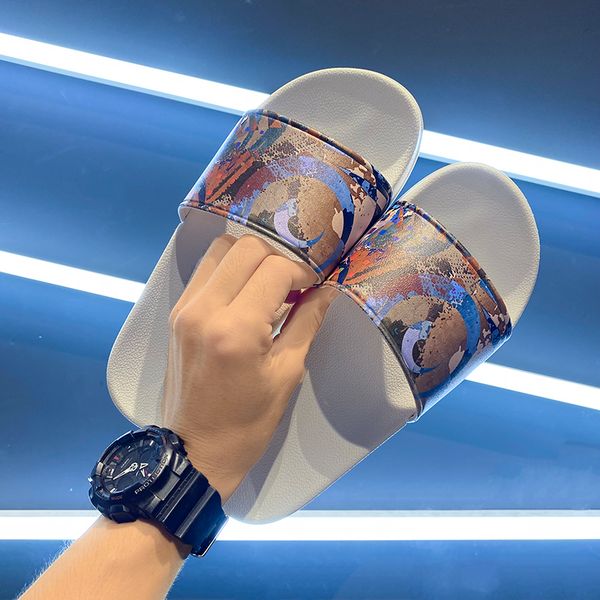 men's ladies slippers luxury comfortable sandals spring summer autumn fashion wide flat slippers us5.5-us10, Black
men's ladies slippers luxury comfortable sandals spring summer autumn fashion wide flat slippers us5.5-us10, Black