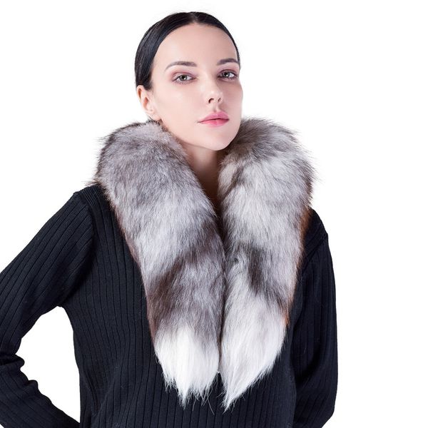32"-35" real fox fur scarf fur tail collar shawl scarves wrap stole neck warmer scarves, Blue;gray
32"-35" real fox fur scarf fur tail collar shawl scarves wrap stole neck warmer scarves, Blue;gray