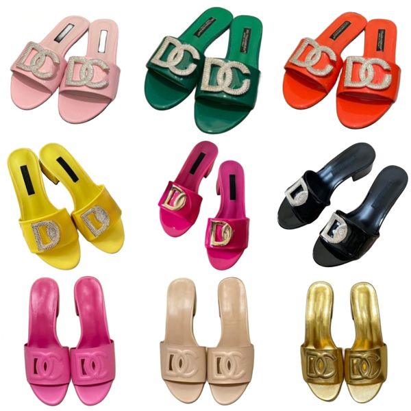 slippers genuine leather designer shoes diamond letter high heels summer women's sandals classic hollow out beach shoes open toe patent, Black
slippers genuine leather designer shoes diamond letter high heels summer women's sandals classic hollow out beach shoes open toe patent, Black