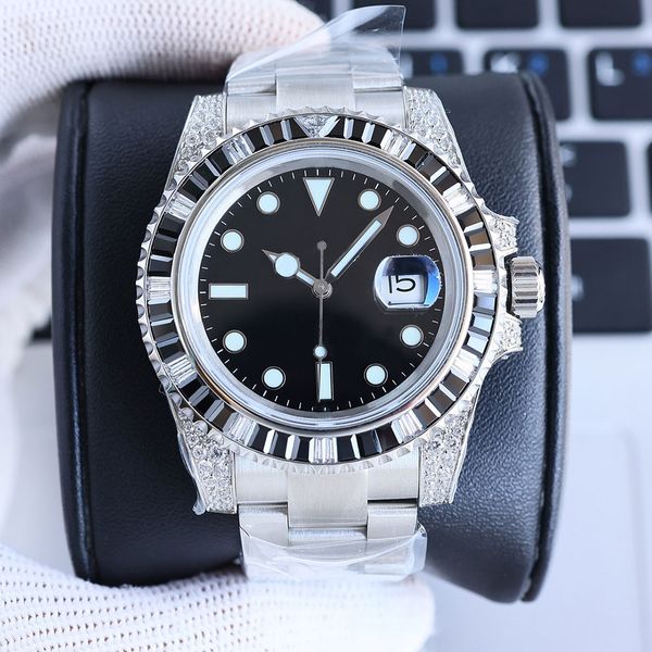 diamond mens watch automatic mechanical 3135 movement designer watches 40mm luminous sapphire waterproof montre de luxe, Slivery;brown
diamond mens watch automatic mechanical 3135 movement designer watches 40mm luminous sapphire waterproof montre de luxe, Slivery;brown