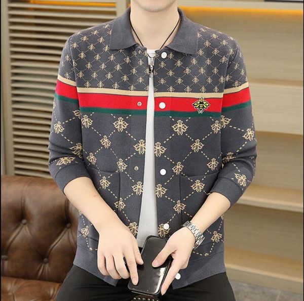 designer men's autumn and winter cardigan sweaters, high-quality knitted jacket, leisure comfortable business sweater, White;black
designer men's autumn and winter cardigan sweaters, high-quality knitted jacket, leisure comfortable business sweater, White;black