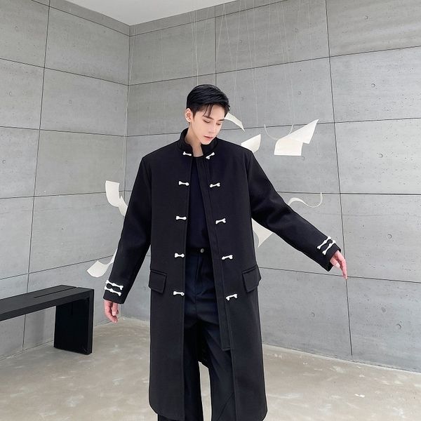 men's jackets autumn korean style disc buckle woolen trench men casual loose black long windbreaker coats for mxl 230826, Black;brown
men's jackets autumn korean style disc buckle woolen trench men casual loose black long windbreaker coats for mxl 230826, Black;brown