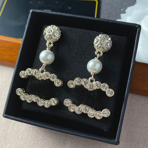 2023 popular premium brand stud earring designer girl's love channel earrings luxury fashion jewelry earring gift accessories ccity art, Golden;silver