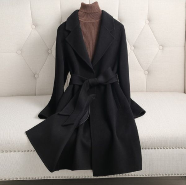 womens wool blends europe and the united states autumn winter fashion loose doublesided slim wool womens coat 230828, Black
womens wool blends europe and the united states autumn winter fashion loose doublesided slim wool womens coat 230828, Black