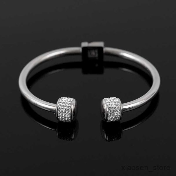 bracelets luxury gold-plated crystal women bracelet stainless steel cuff bangle for women's wristband jewelry drop r230828, Golden;silver
bracelets luxury gold-plated crystal women bracelet stainless steel cuff bangle for women's wristband jewelry drop r230828, Golden;silver
