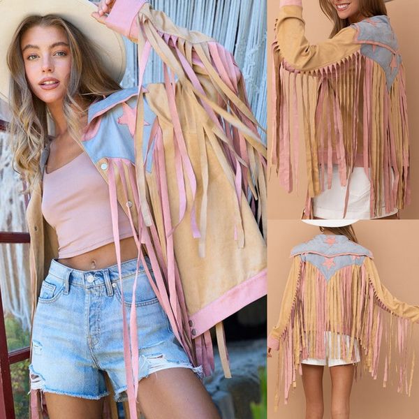 womens jackets fashion start long sleeve slim tassel short compitable with moto biker casual women outfit cute fall for 230828, Black;brown
womens jackets fashion start long sleeve slim tassel short compitable with moto biker casual women outfit cute fall for 230828, Black;brown