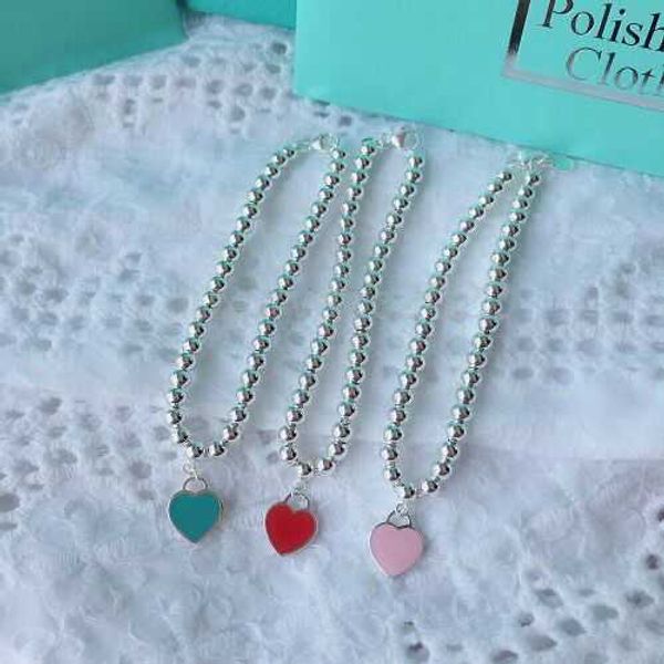 designer bracelet jewelry 925 sterling silver heart enamel blue heart red heart buddha beads round beads fashion tiffaniess fo6t, Black
designer bracelet jewelry 925 sterling silver heart enamel blue heart red heart buddha beads round beads fashion tiffaniess fo6t, Black