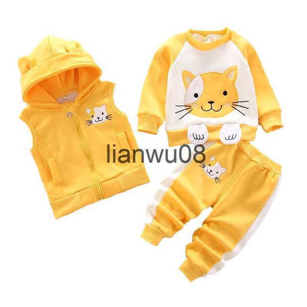 clothing sets 1 2 3 4 years cartoon cat winter girls clothing set lining with plush vestjacketpants 3pcs outfit suit for kids x0828, White
clothing sets 1 2 3 4 years cartoon cat winter girls clothing set lining with plush vestjacketpants 3pcs outfit suit for kids x0828, White