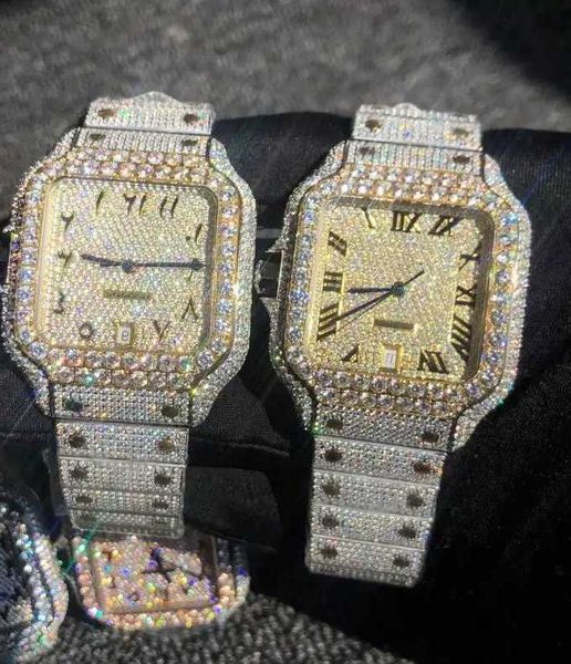 5x6y wristwatch rose gold mixed sier large diamond roman numerals luxury miss square mechanical mens icing watch cubic zirconia watchonmt, Silver
5x6y wristwatch rose gold mixed sier large diamond roman numerals luxury miss square mechanical mens icing watch cubic zirconia watchonmt, Silver
