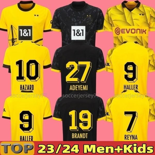 23/24 reus reyna soccer jerseys 2023 home dortmund schulz brandt bellingham sancho haller shirt hazard witsel malen kids kit football unifor, Black;yellow
23/24 reus reyna soccer jerseys 2023 home dortmund schulz brandt bellingham sancho haller shirt hazard witsel malen kids kit football unifor, Black;yellow