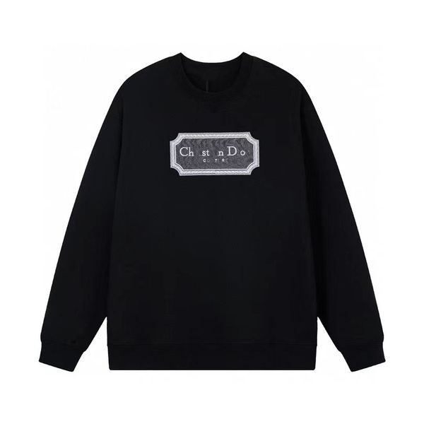 designer sweater doires chest emblem embroidered sweater casual round neck sweater men's and women's pure cotton slim long sleeve, Black
designer sweater doires chest emblem embroidered sweater casual round neck sweater men's and women's pure cotton slim long sleeve, Black