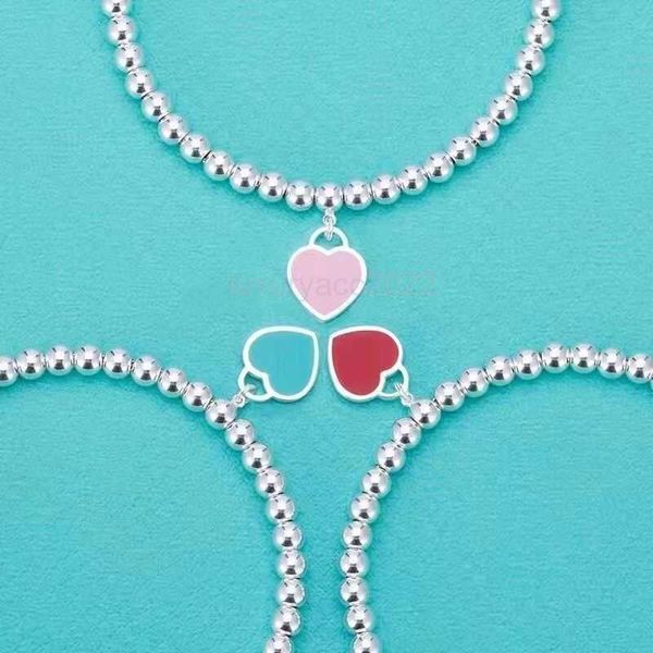 designer bracelet jewelry 925 sterling silver heart enamel blue heart red heart love buddha beads round beads simple tiffaniess, Black
designer bracelet jewelry 925 sterling silver heart enamel blue heart red heart love buddha beads round beads simple tiffaniess, Black