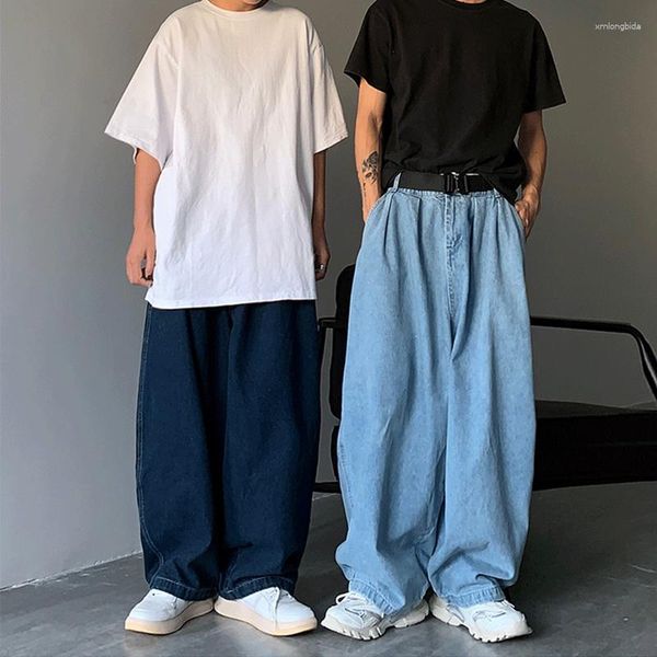 men's jeans women men wide leg cargo pants streetwear baggy spring autumn korean denim fashion loose straight, Blue
men's jeans women men wide leg cargo pants streetwear baggy spring autumn korean denim fashion loose straight, Blue