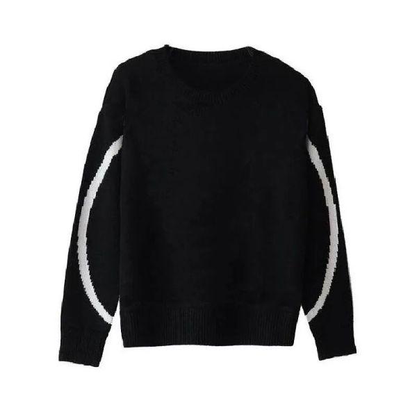 designe womens sweater letter print round neck long sleeve loose casual fashion solid color knitted sweater wom, White
designe womens sweater letter print round neck long sleeve loose casual fashion solid color knitted sweater wom, White