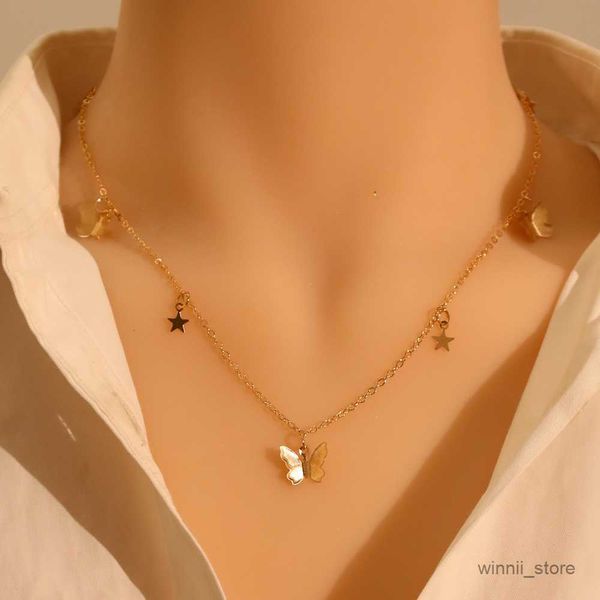 pendant necklaces lats gold color chain pendant butterfly necklace for women layered charm choker necklaces beach jewelry gift r230828, Silver
pendant necklaces lats gold color chain pendant butterfly necklace for women layered charm choker necklaces beach jewelry gift r230828, Silver