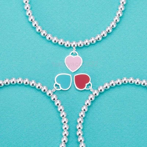 designer bracelet jewelry silver love couple does not fade red and blue heart couple gift heart enamel tiffaniess, Black
designer bracelet jewelry silver love couple does not fade red and blue heart couple gift heart enamel tiffaniess, Black