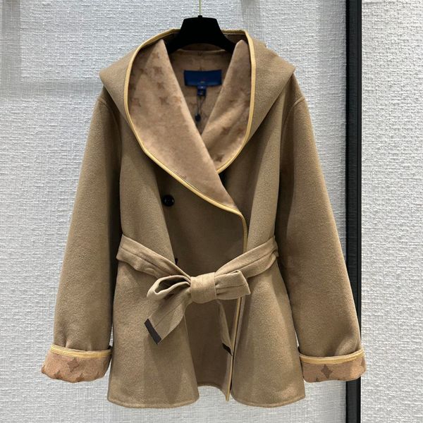 double-breasted bathrobe-style coat hooded short jacket designer women winter fashion logo print patchwork leather coat fp86199 casual windp, Black
double-breasted bathrobe-style coat hooded short jacket designer women winter fashion logo print patchwork leather coat fp86199 casual windp, Black