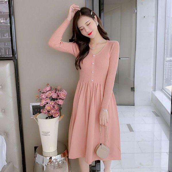 korean style autumn and sweater winter french fashion solid color dress women slim mid length small fresh woolen, White;black
korean style autumn and sweater winter french fashion solid color dress women slim mid length small fresh woolen, White;black