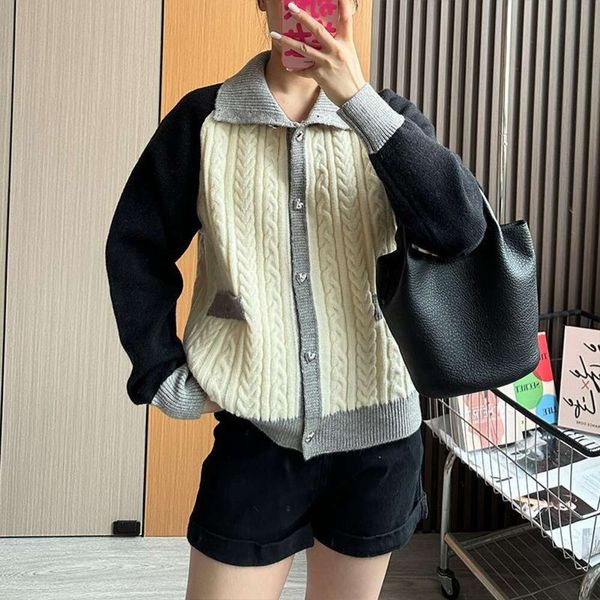 preppy style cardigan sweater for women in autumn and winter high class super good looking japanese retro lazy, White;black
preppy style cardigan sweater for women in autumn and winter high class super good looking japanese retro lazy, White;black