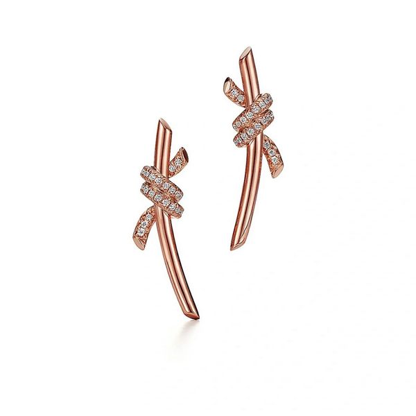 diamond luxury earring designer earrings for woman lady tie twine copper brand earrings stud jewelry for women christmas valentine's da, Silver
diamond luxury earring designer earrings for woman lady tie twine copper brand earrings stud jewelry for women christmas valentine's da, Silver