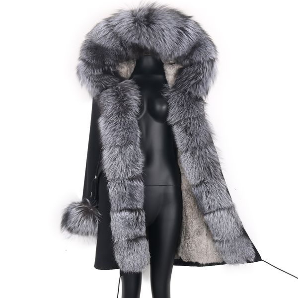 womens fur faux winter real rabbit coat women long jacket waterproof parkas rex liner removable raccoon collar hooded outwear 230828, Black
womens fur faux winter real rabbit coat women long jacket waterproof parkas rex liner removable raccoon collar hooded outwear 230828, Black