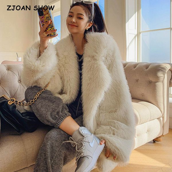 womens fur faux winter large lapel coat long sleeve loose warm shaggy jacket white khaki 230828, Black
womens fur faux winter large lapel coat long sleeve loose warm shaggy jacket white khaki 230828, Black