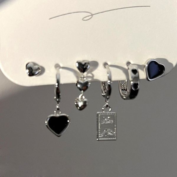 silver color metal tassel chain love heart earring irregular geometric cherry hoop earrings for women gifts jewelry 6pcs set 4pcs set wholes, Golden;silver
silver color metal tassel chain love heart earring irregular geometric cherry hoop earrings for women gifts jewelry 6pcs set 4pcs set wholes, Golden;silver